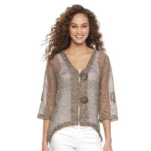 NINA LEONARD Women’s Button Knit Cardigan